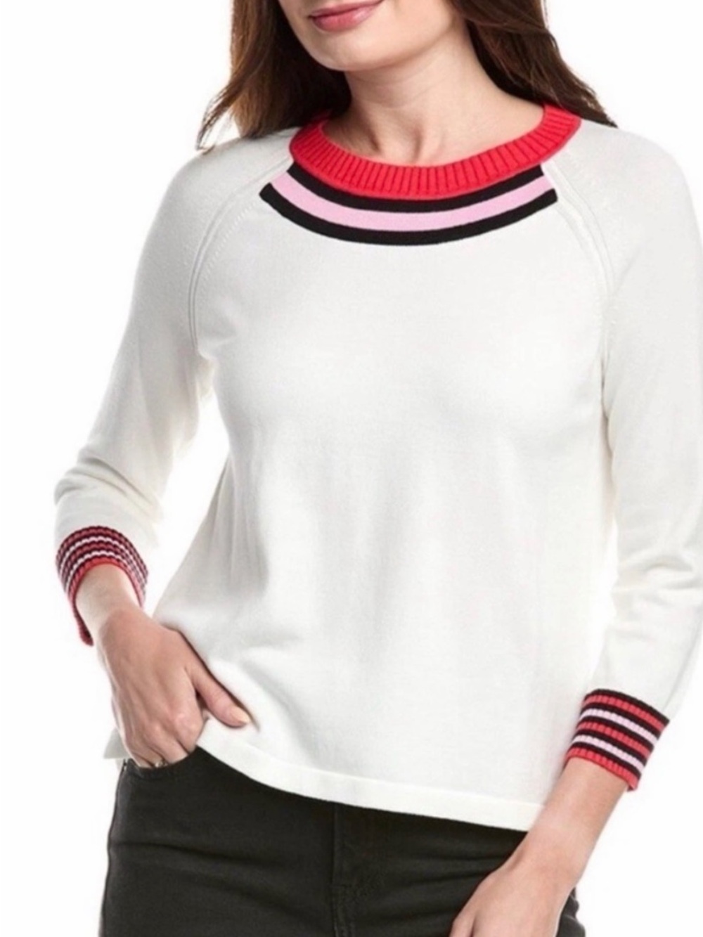 CAbi Pickleball Pullover Sweater NWT XS Fits Small  Lightweight Knit Boxy Top
